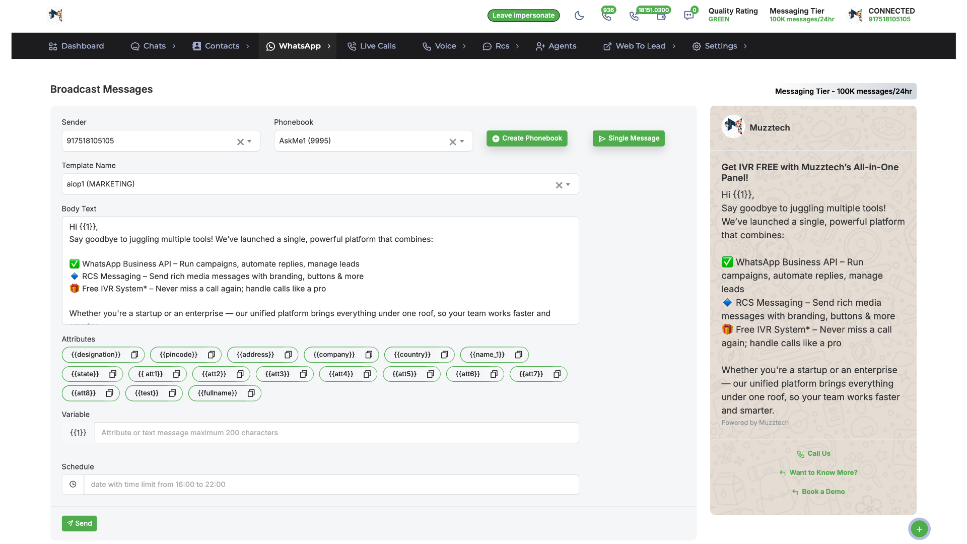 WhatsApp Template Creation
